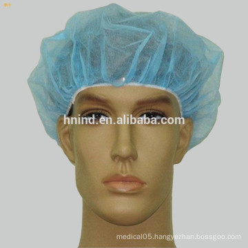Disposable medical nonwoven round bouffant caps